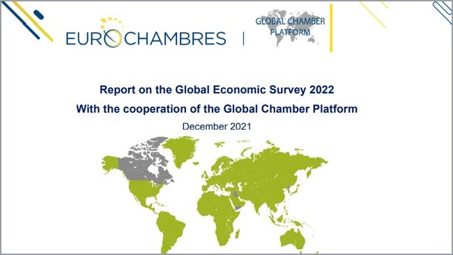نشرت Eurochambers تقریراً عن الاقتصاد العالمی، یقول إن مجتمع الأعمال الدولی قد مر بعام آخر ملیء بالتحدیات حیث یهدد COVID-19 مرونة الاقتصاد العالمی.