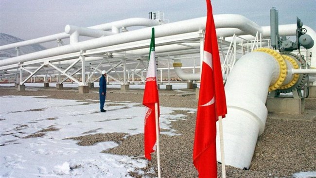 ارتفعت تدفقات الغاز الإیرانی إلى ترکیا بعد انخفاض کبیر تم الإبلاغ عنه الشهر الماضی.