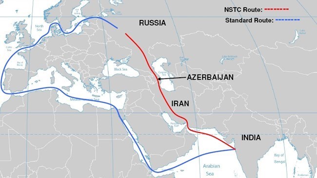 تخطط إیران وروسیا لاستثمار ما یصل إلى 38 ملیار دولار فی تطویر ممر النقل الدولی بین الشمال والجنوب (INSTC)، وفقًا لمسؤول مطلع على الأمر.