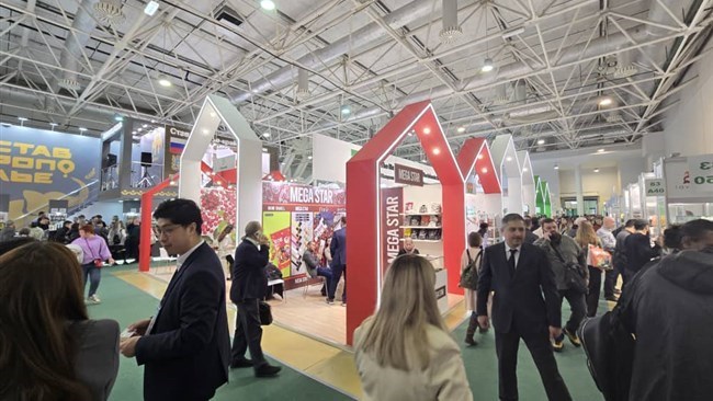 ضم الجناح الوطنی الإیرانی فی معرض الأغذیة الروسی PRODEXPO 2025 10 شرکات إیرانیة، مما یمثل خطوة إلى الأمام فی سعی البلاد لتوسیع نطاق وجودها فی السوق الروسیة.